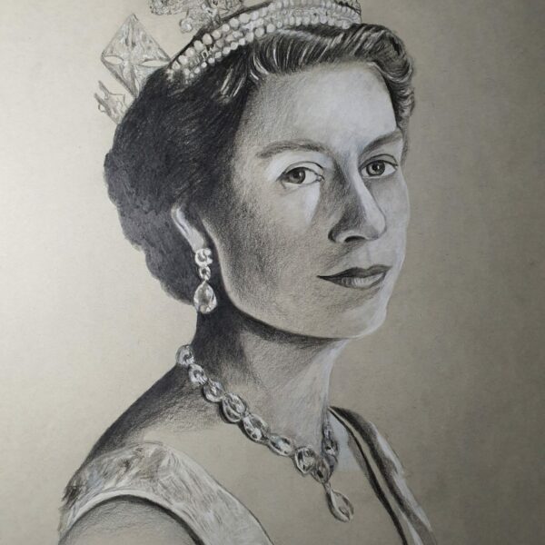 Queen Elizabeth II drawing