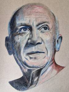 Pablo-picasso-drawing-by-rob-thompson