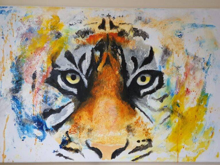 Abstract Tiger Painting #artrtuk